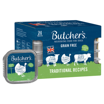 Butcher's Traditional Recipes Dog Food Trays 24x150g