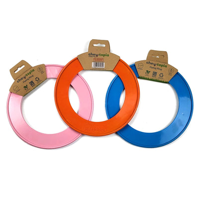 Classic Chewtopia Flying Ring Orange/Pink/Blue