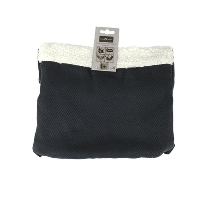 Classic Fluffy Lined Hammock With Pouch: Grey Weave