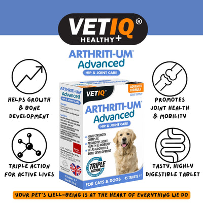VetIQ Arthriti-Um Advanced 45 Tablets