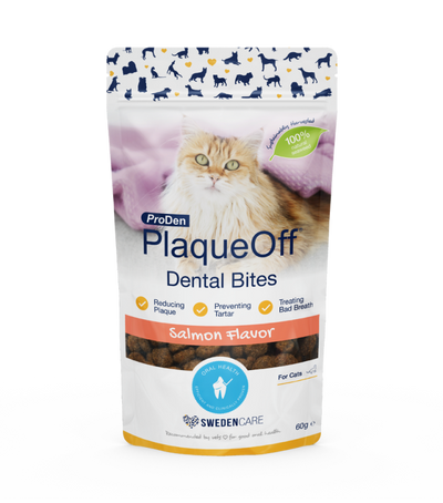 Proden Plaqueoff Dental Bites Cat Salmon (60g)