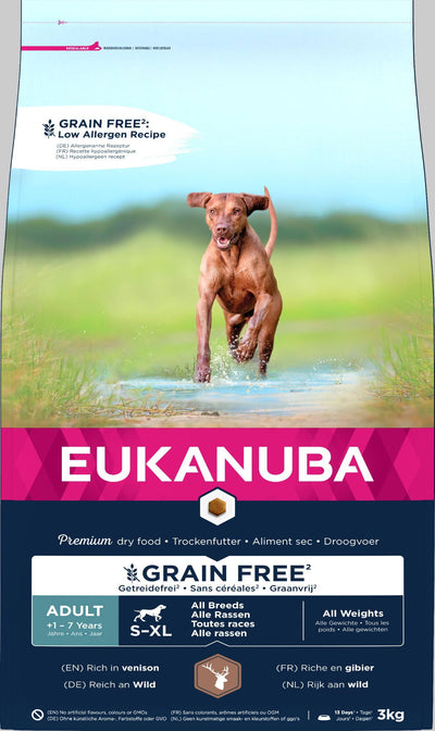 Eukanuba Dog Adult Grain Free Venison 3kg