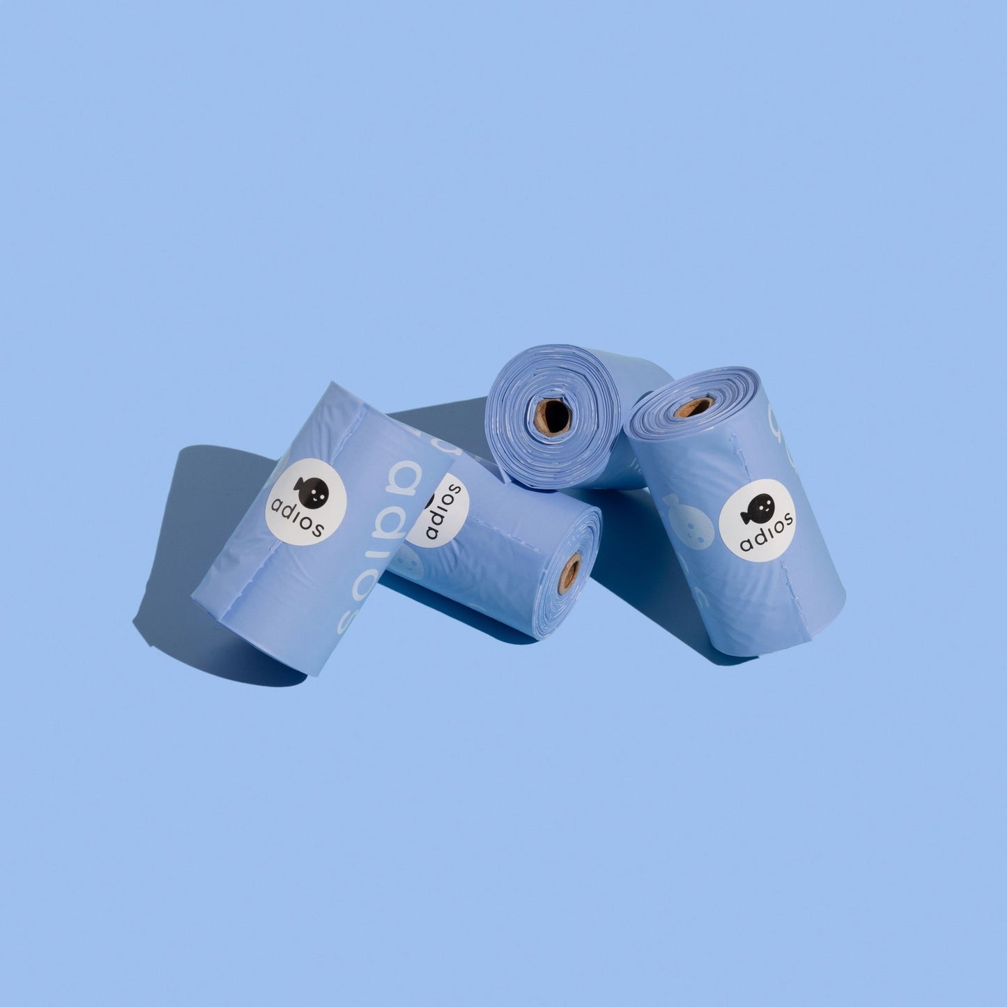 Adios Plastic Compstable Poo Bag Blue 15's