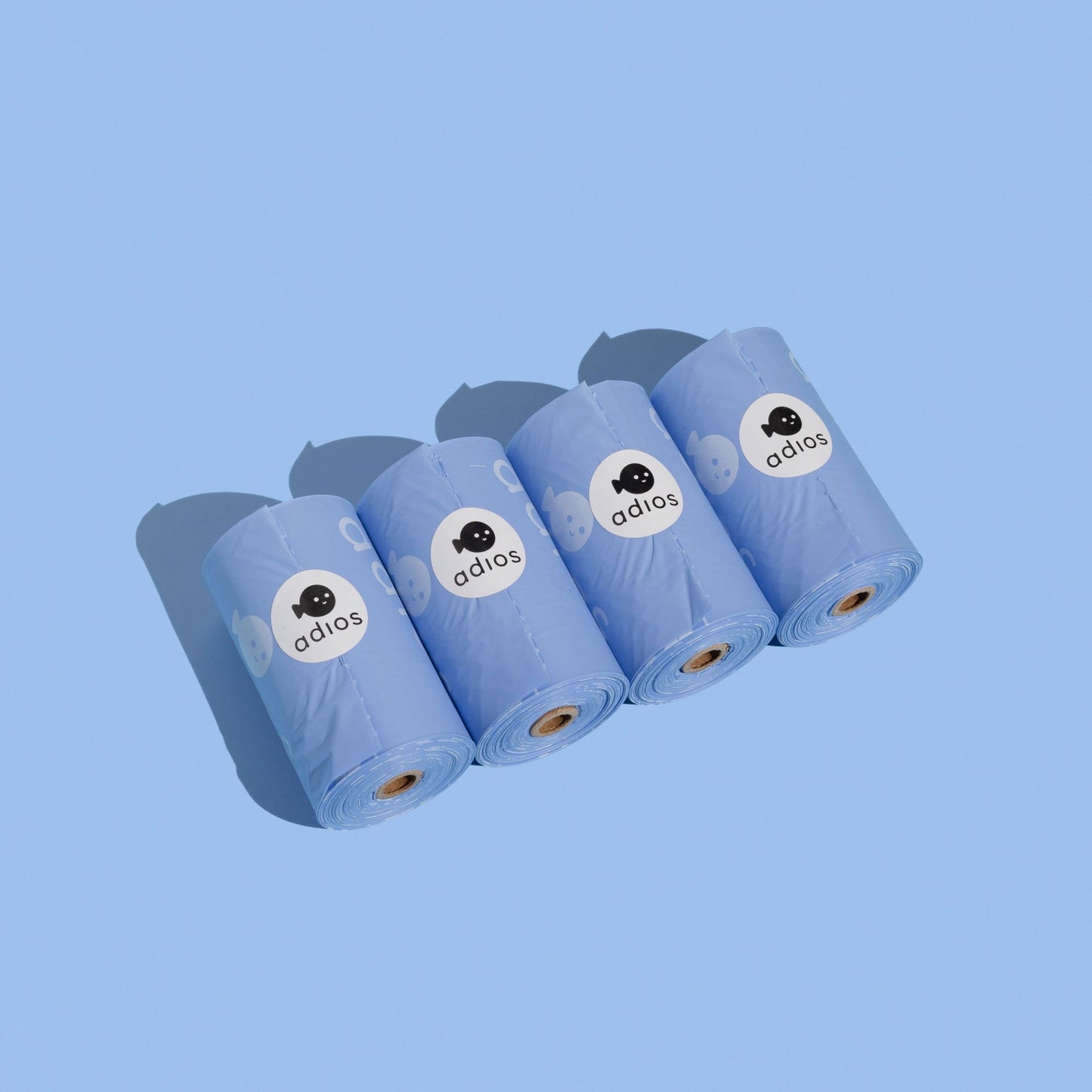 Adios Plastic Compstable Poo Bag Blue 15's