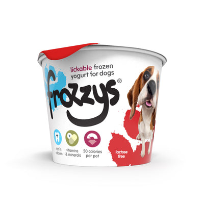 Frozzys Strawberry Frozen Yogurt for Dogs