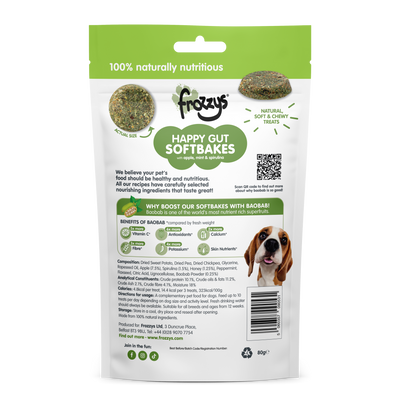 Frozzys Happy-Gut BAOBAB Apple Mint&Spirulina Flavour