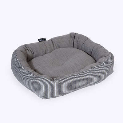 Rustic Stripes Grey Snuggle Bed 34"