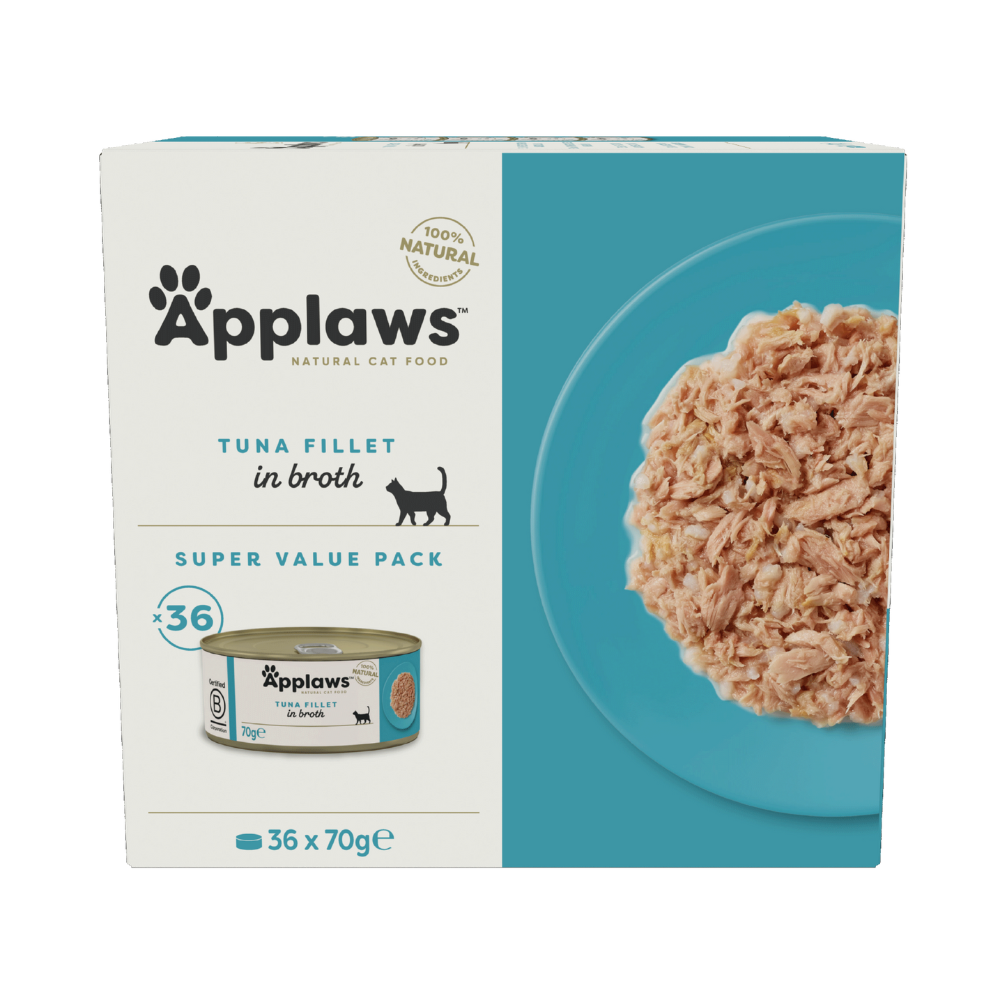 Applaws Cat Tin Tuna Bulk Pack (36x70g)