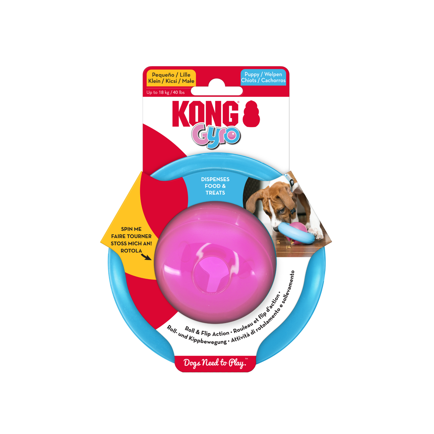 KONG Gyro Puppy Assorted Small