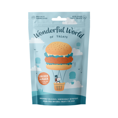Wonderful World of Treats Chicken Burger Dog Treats 50g