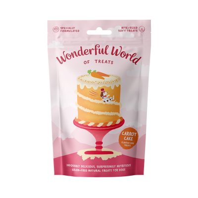Wonderful World of Treats Carrot Cake Dog Treats 50g