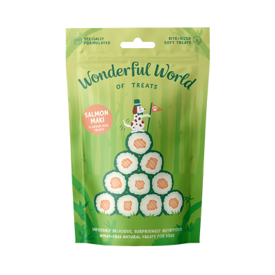 Wonderful World of Treats Salmon Maki Dog Treats 50g