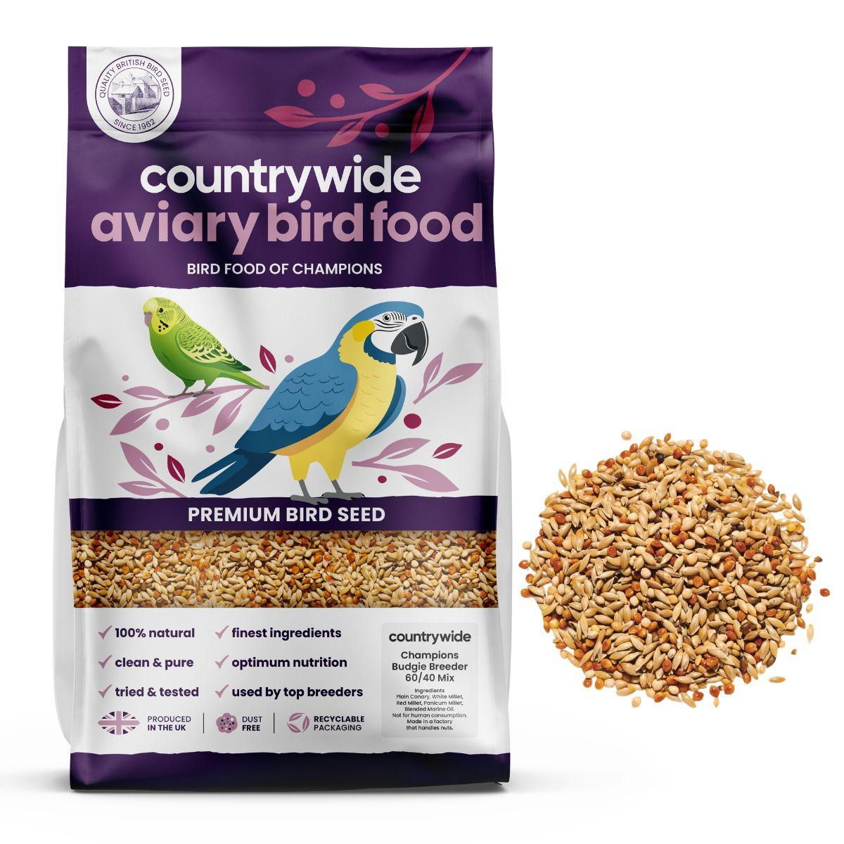 Countrywide Champions Budgie Breeders 60/40 Mix 20kg