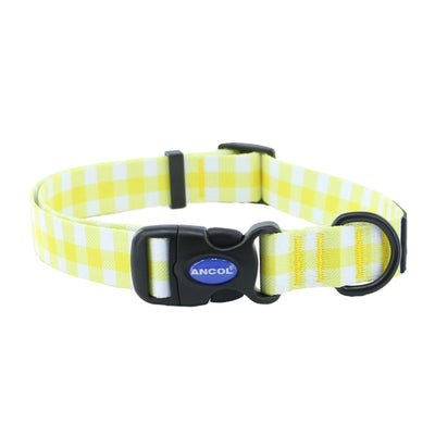 Soho Yellow Check Collar Large