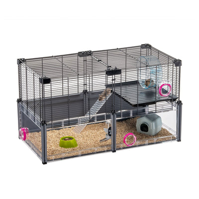 Multipla Hamster Black Cage