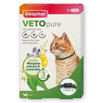 Beaphar VETOpure Plant-Based Protection Flea Collar for Cats 35cm