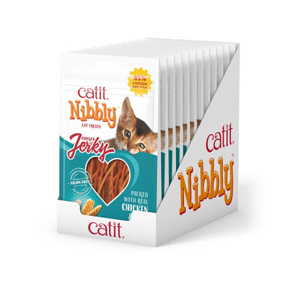 Catit Nibbly Jerky Chicken & Fish 30g