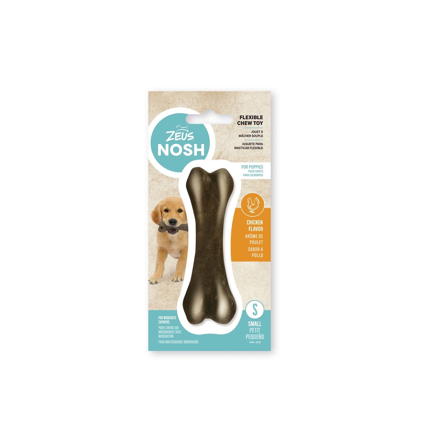 Zeus Nosh Flexible Chew Bone Chicken Flavour Small