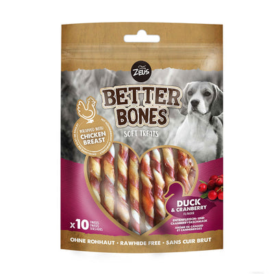 Zeus Better Bones Duck & Cranberry Twists