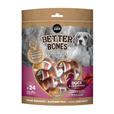 Zeus Better Bones Duck & Cranberry Wrap Bones 24Pk