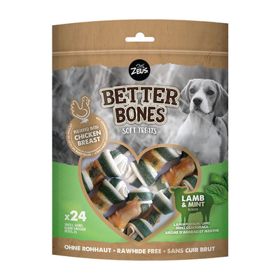 Zeus Better Bones Lamb & Mint Wrap Bones 24Pk