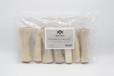 Buffalo Stuffed Bones Peanut Butter 7 pack