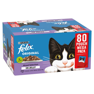 Felix Original  Mixed Selection in Jelly Wet Cat Food 80x85g