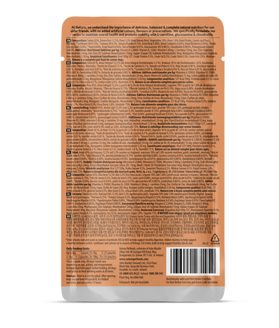 Naturo Senior Turkey with Rice & Vegetables 150g Pouch