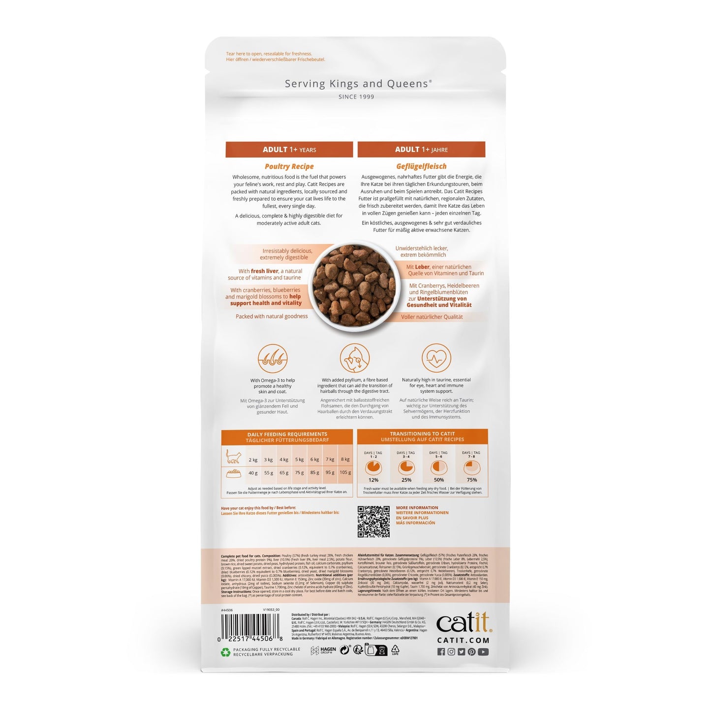 Catit Recipes Dry Adult Poultry 2kg