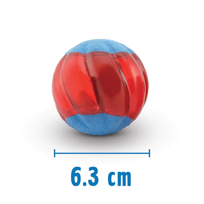 Zeus Duo Ball 6.3cm with Squeaker 2Pk