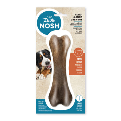 Zeus Nosh Strong Chew Bone Bacon Flavour Single Large