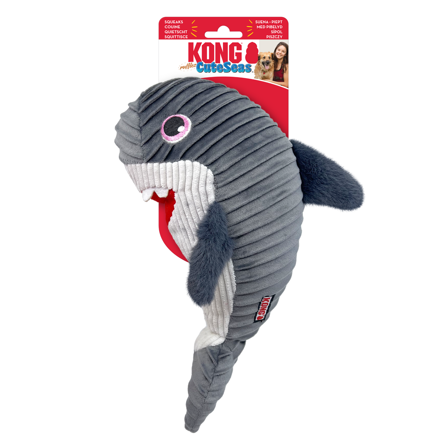 KONG Cuteseas Rufflez Shark Medium/Large