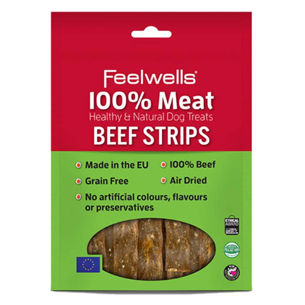 Feelwells 100% Meat Beef Strips 100g