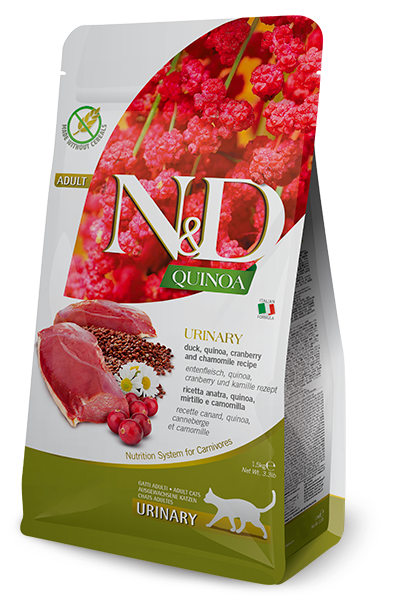 N&D Quinoa Cat Urinary. Duck & Cranberry Adult 1.5 Kg