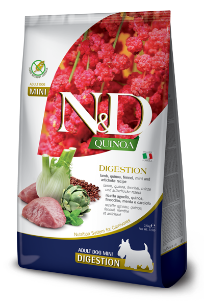 N&D Quinoa Dog Digestion. Lamb & Fennel Adult Medium/Maxi 7 Kg