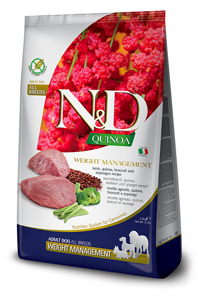 N&D Quinoa Dog Weight Management Lamb & Broccoli Adult Medium/Maxi 7 Kg
