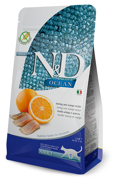 N&D Ocean Cat Herring & Orange Adult 1.5 Kg