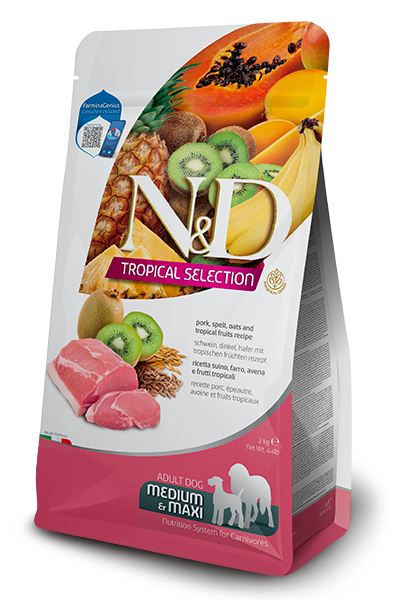 N&D Dog Tropical Selection Pork Adult Med/Max 10 Kg