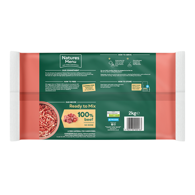 Natures Menu Ready to Mix Freeflow Beef 2kg