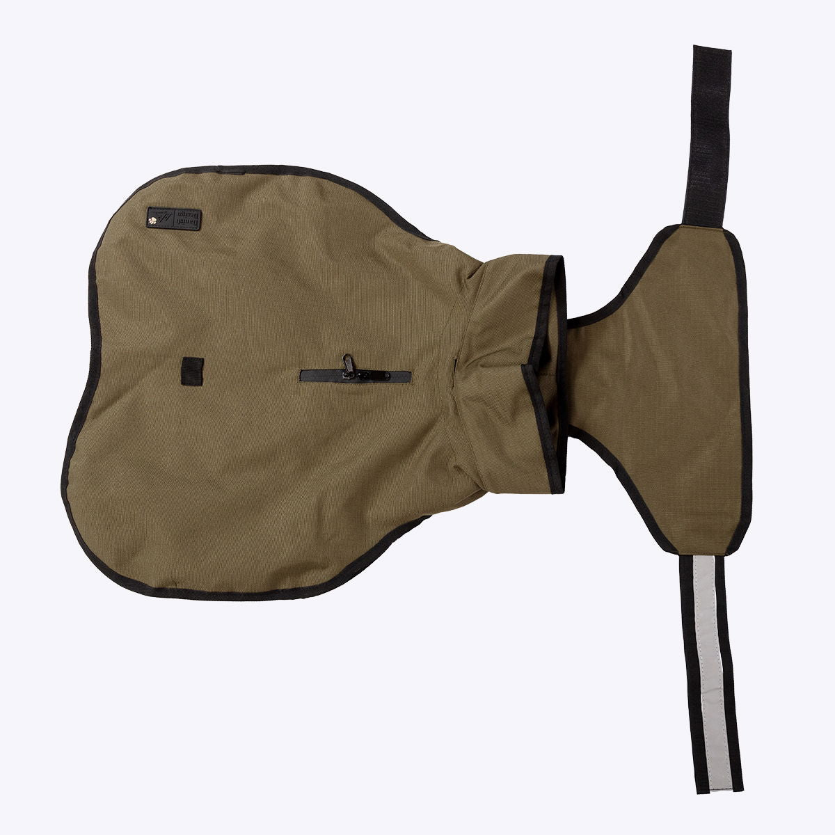 3-In-1 Dog Coat Olive Large 49cm