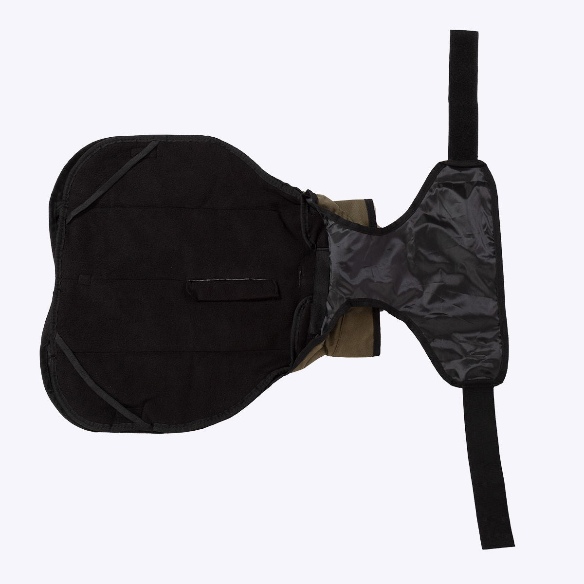 3-In-1 Dog Coat Olive Large 49cm