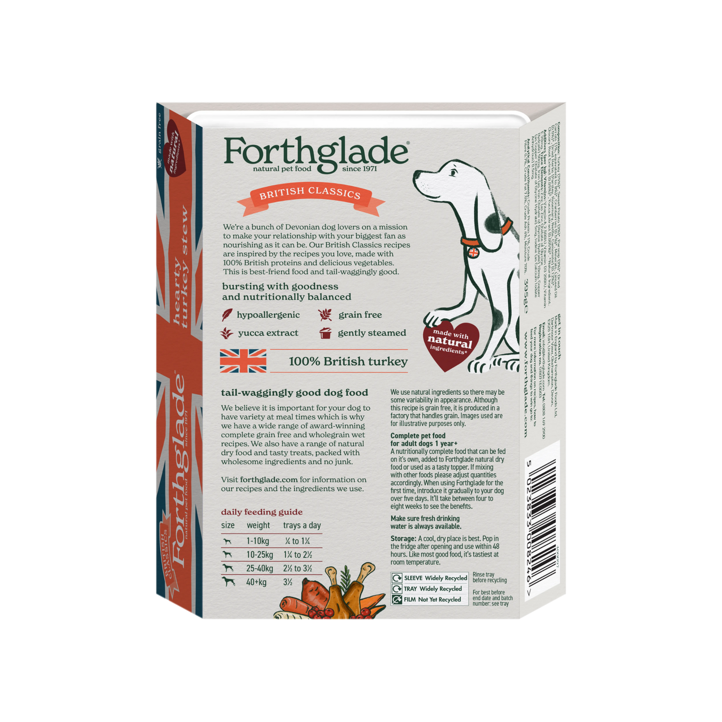 Forthglade Classics Hearty Turkey Stew 395g