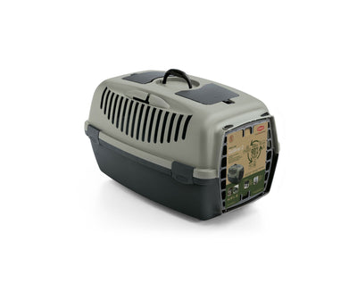 Stefanplast Gulliver 2 Medium Pet Carrier With Plastic Door - Grey