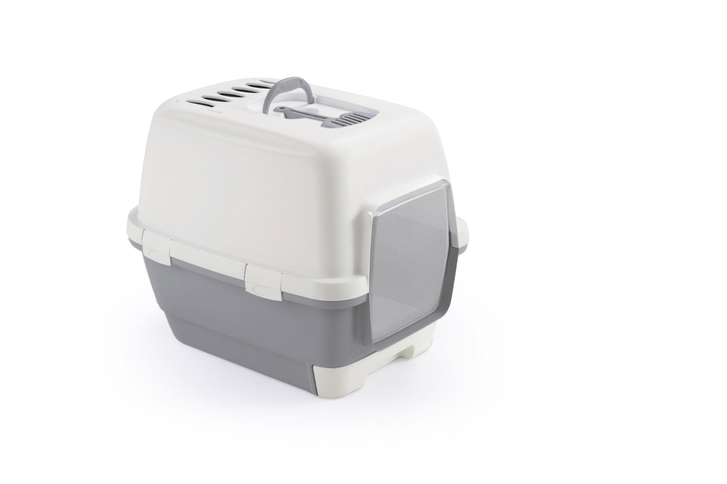 Stefanplast Cathy Clever & Smart Litter Tray - Grey/White