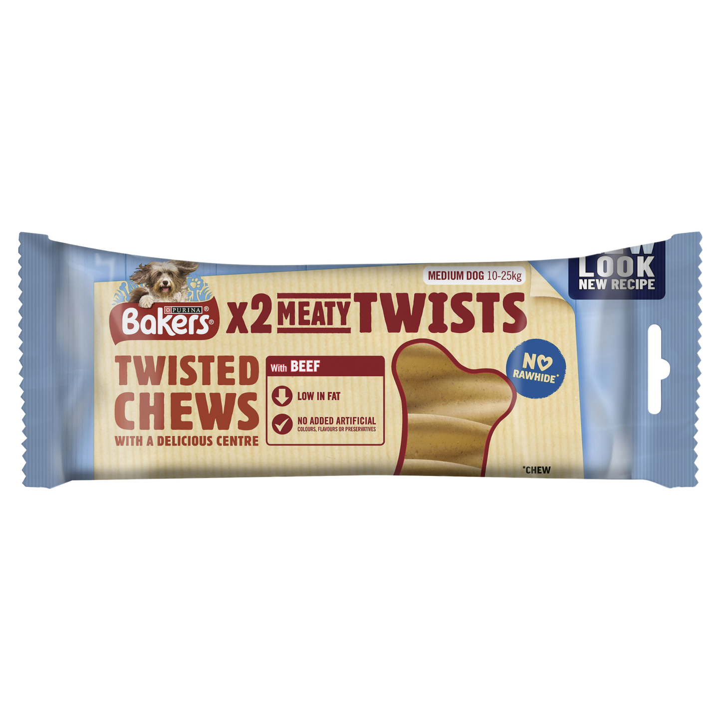 Bakers Meaty Twist Medium Dog Treats 180g