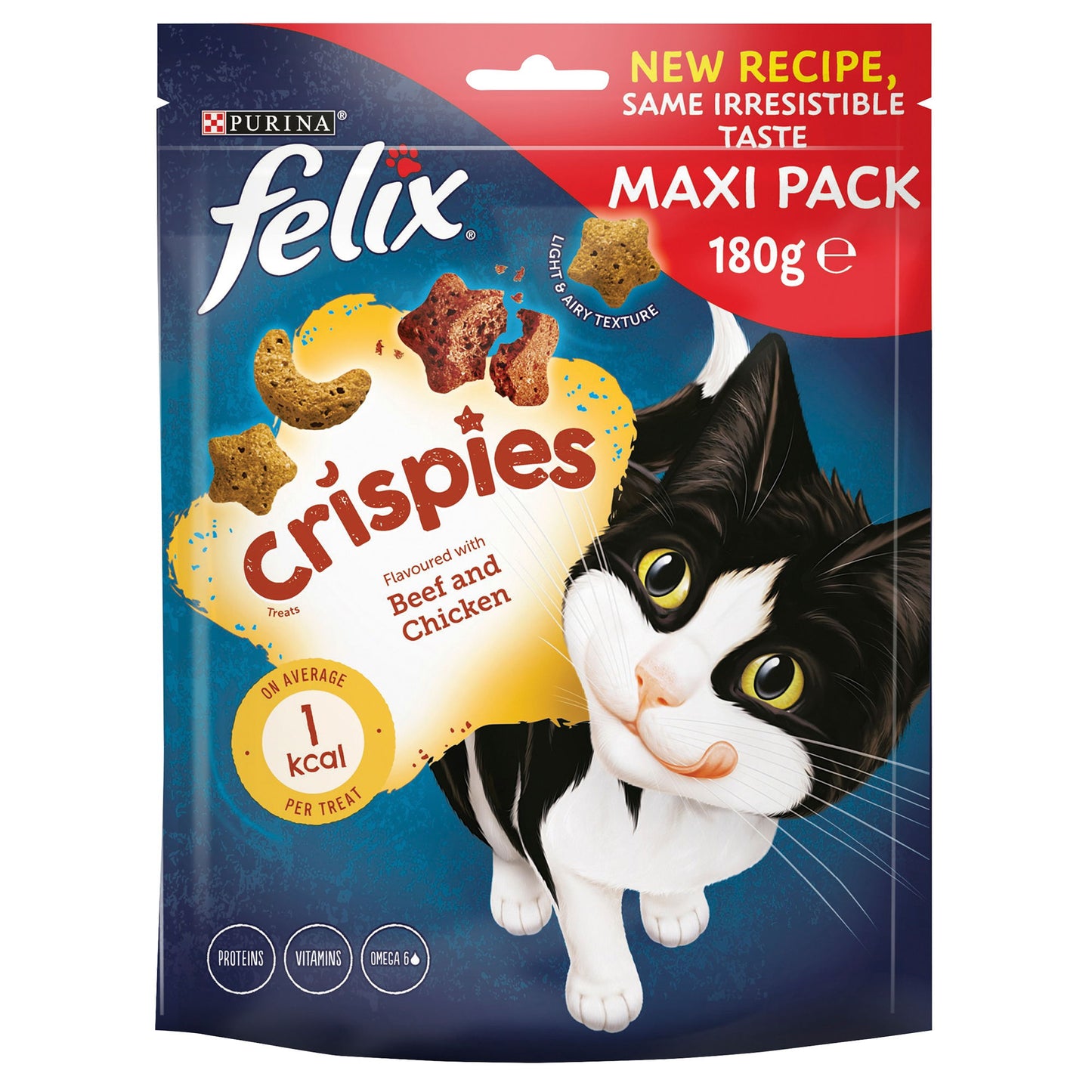 Felix Crispies Cat Treats Beef & Chicken 180g