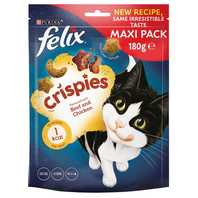 Felix Crispies Cat Treats Beef & Chicken 180g