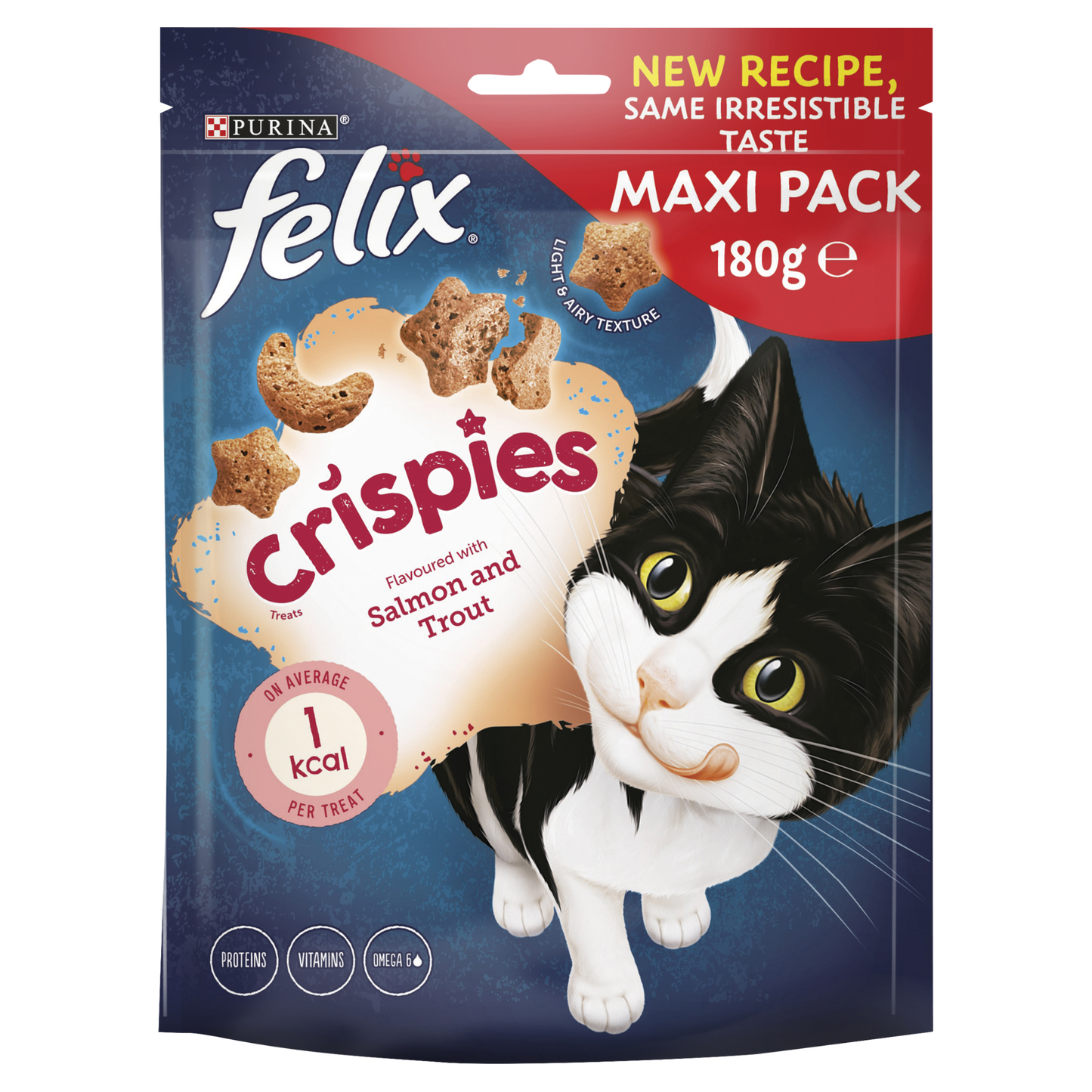 Felix Crispies Cat Treats Salmon & Trout 180g