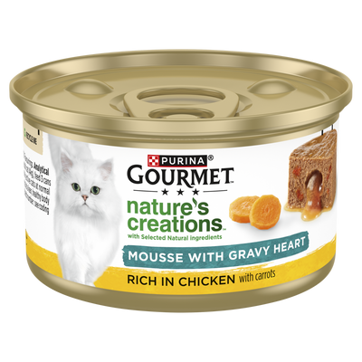 Gourmet Natures Creations Gravy Heart Mousse Chicken & Carrot 85g
