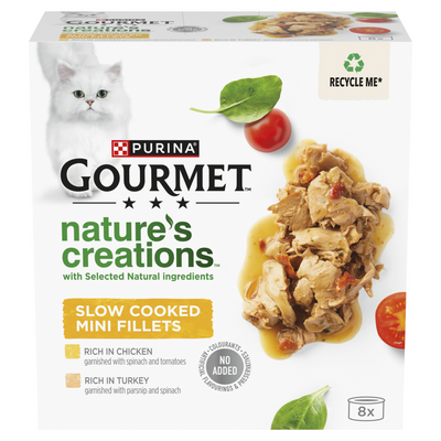 Gourmet Natures Creations Cat Food Chicken & Turkey 8x85g